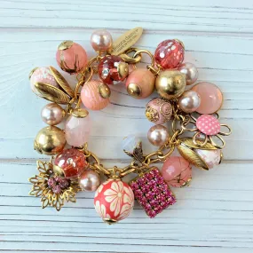 Pink Bauble Charm Bracelet