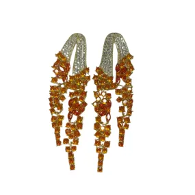 Pre Order:  Zircon Long Tassel Earrings