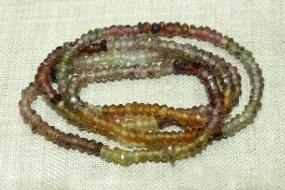 "Tundra Sapphire" 2.5-3mm Faceted Roundelles