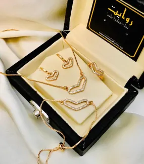Rawayat Zircon Necklace-15 (Heart)