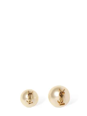 Saint Laurent   YSL imitation pearl stud earrings 