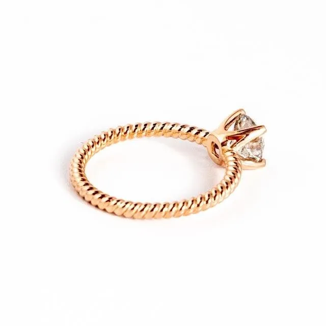 Salt and Peppered Diamond Ring