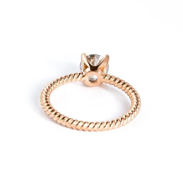 Salt and Peppered Diamond Ring