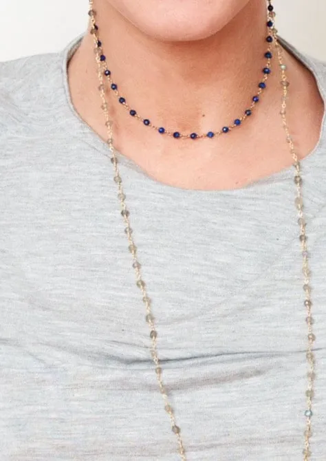 SAPPHIRE CREATIVITY 24K Vermeil Necklace