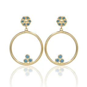 Sarah Stretton Natalia Turquoise Earrings