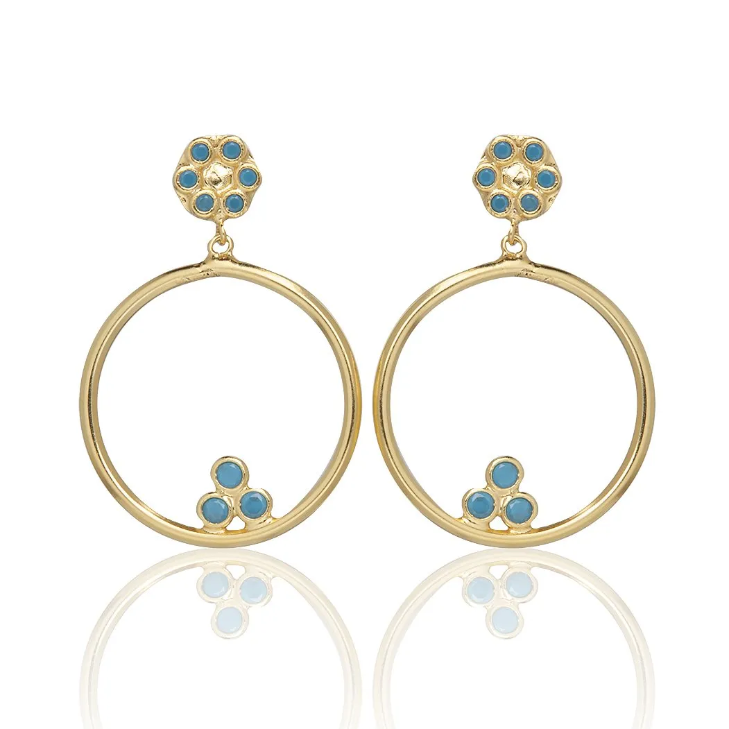 Sarah Stretton Natalia Turquoise Earrings