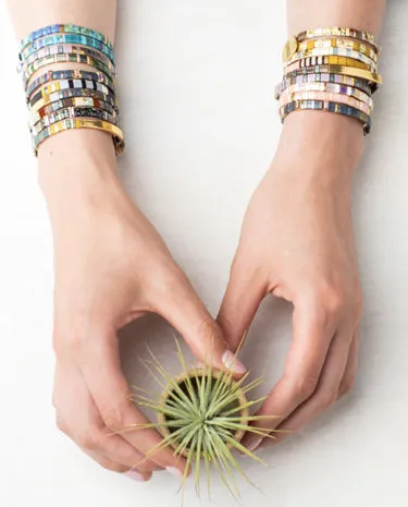 Scout Curated Wears - Good Karma Miyuki Bracelet - Pure Magic - Turquoise/Silver