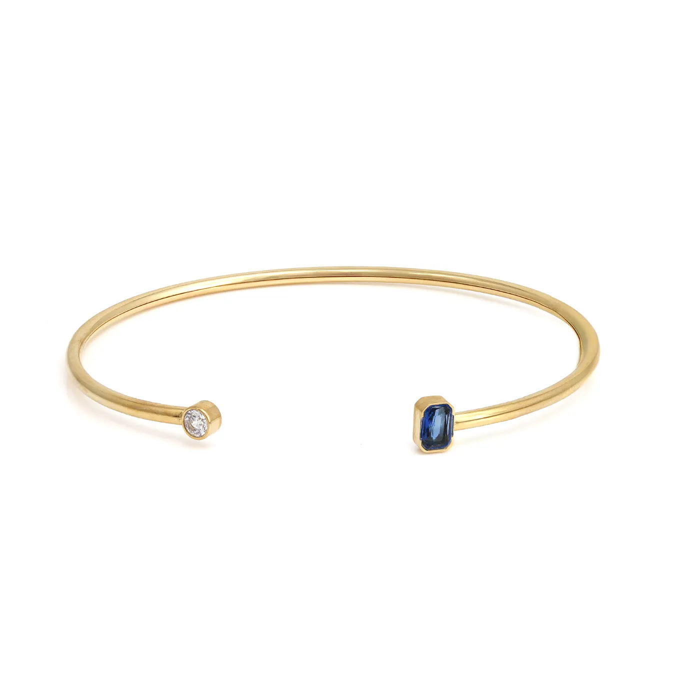 September Sapphire Birthstone Gift Set - Yellow Gold