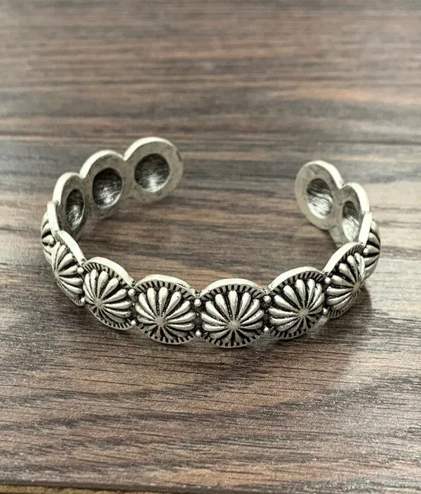 Silver"c" Cuff Bracelet