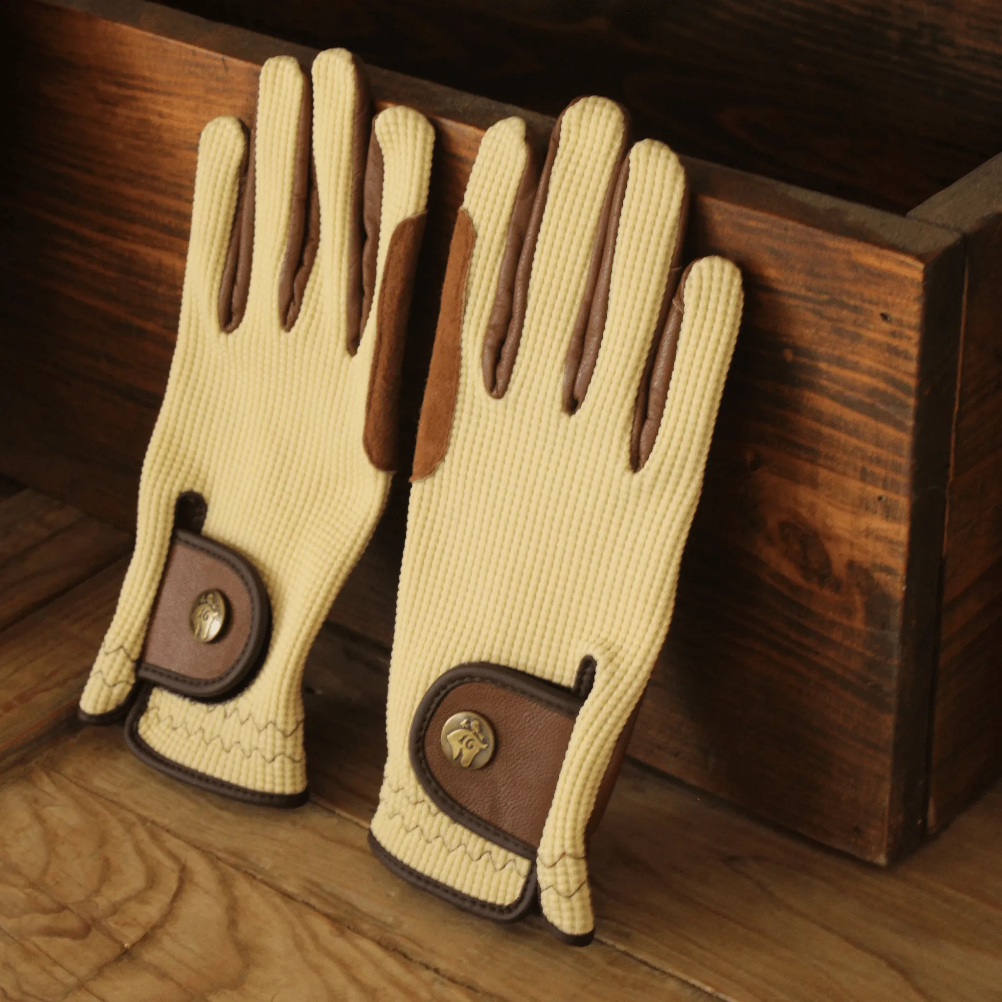 Sixteen Cypress Gloves - Ivory & Cognac - 8