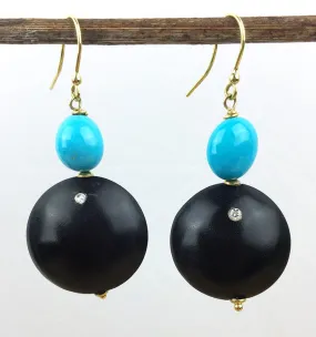 SLEEPING BEAUTY TURQUOISE EARRINGS