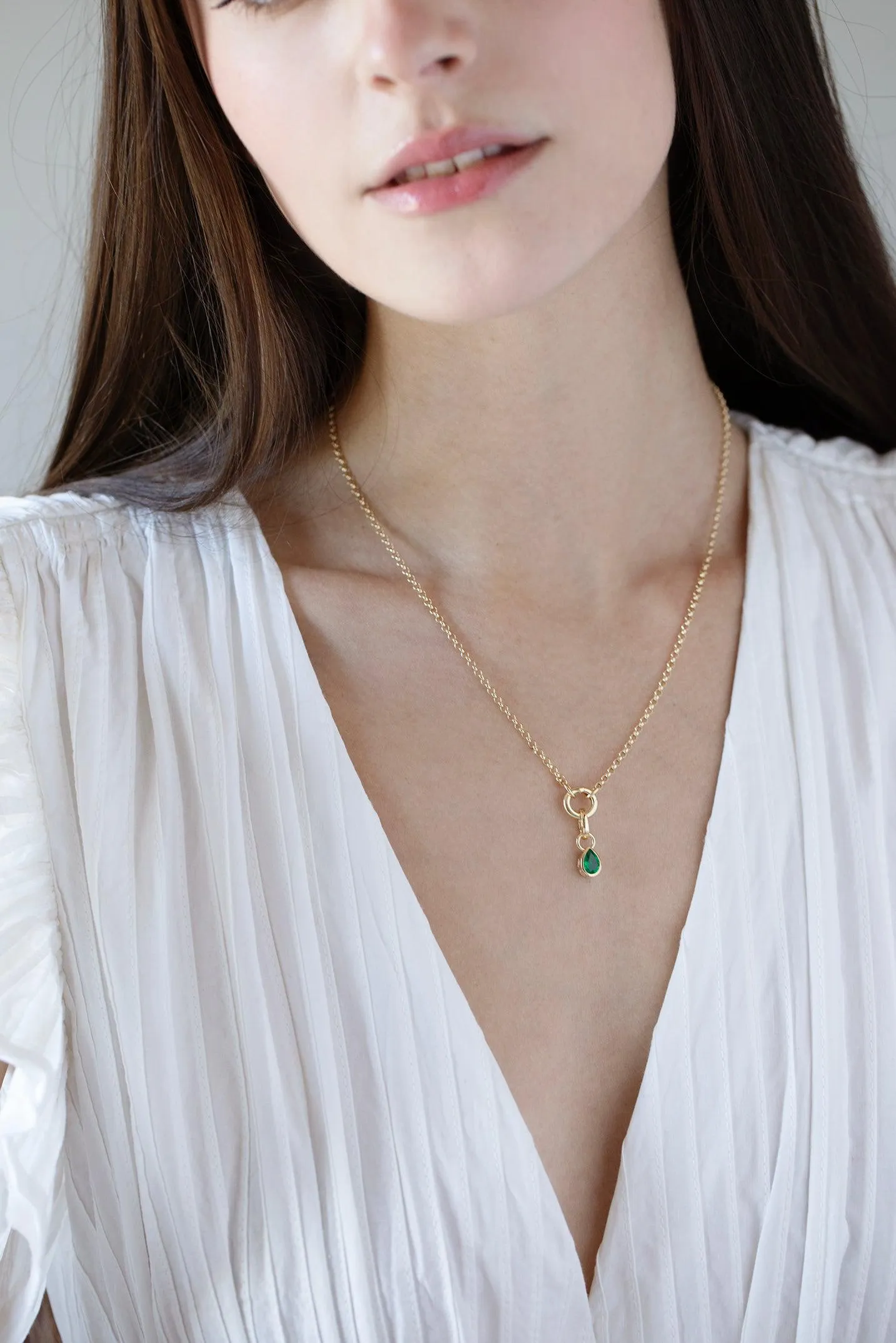 Small Emerald Forever Always Pendant