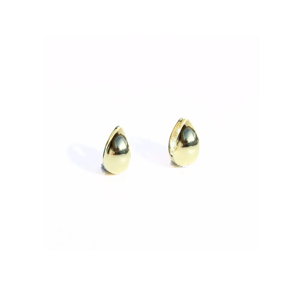 Small Gold Teardrop Earrings