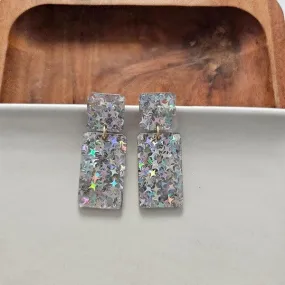 Starry Silve Glitter Earrings