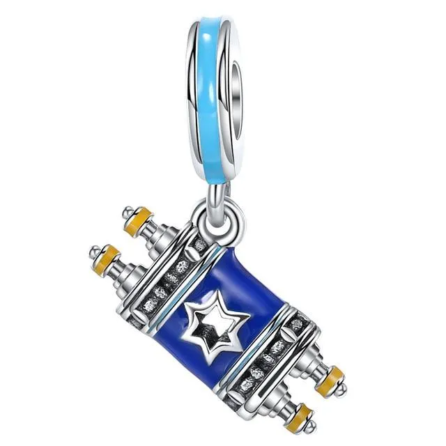 Sterling Silver 972 Jewish Israel Religious Charms to fit Pandora bracelet