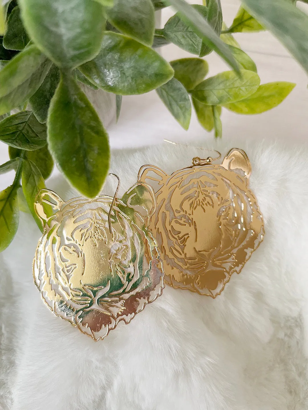 Tiger Earrings/Tiger Face Earrings