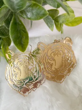 Tiger Earrings/Tiger Face Earrings