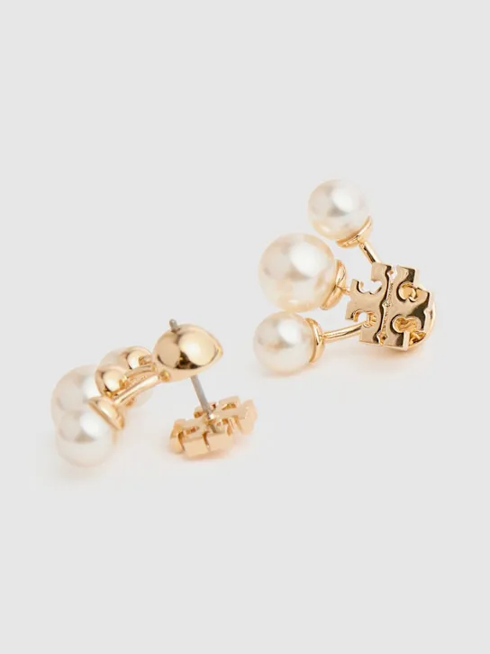 Tory Burch   Kira faux pearl front-back earrings 