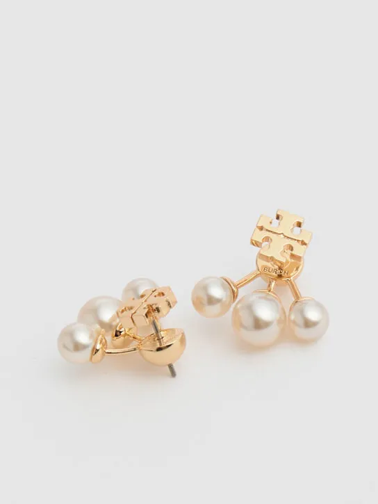 Tory Burch   Kira faux pearl front-back earrings 