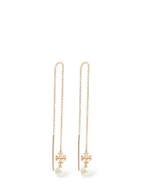 Tory Burch   Kira faux pearl long earrings 