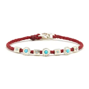 Totem Rope Bracelet with Turquoise