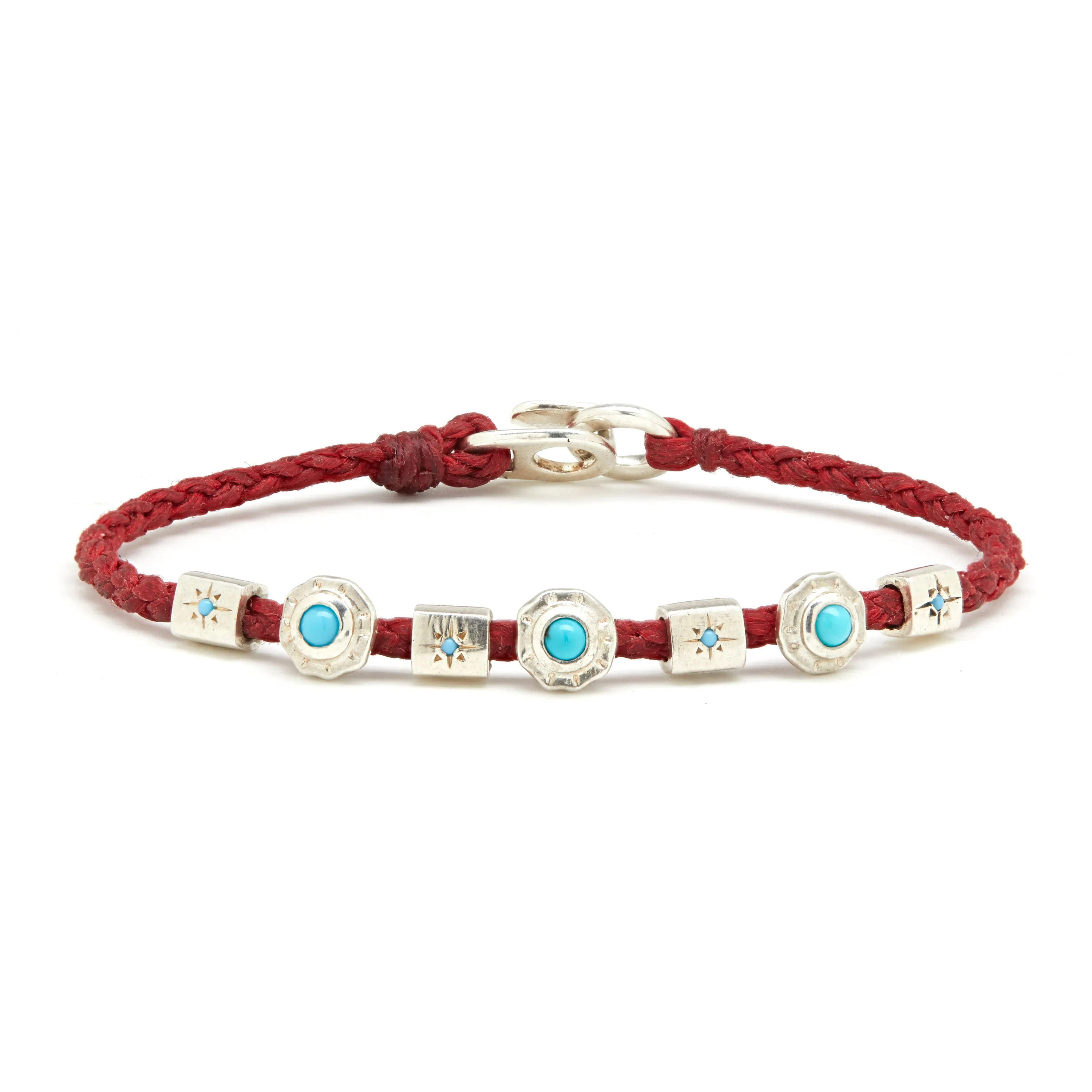 Totem Rope Bracelet with Turquoise