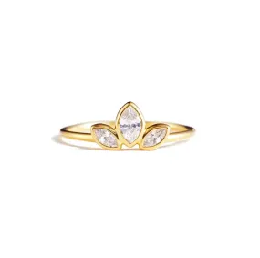 Triple Leaf Ring