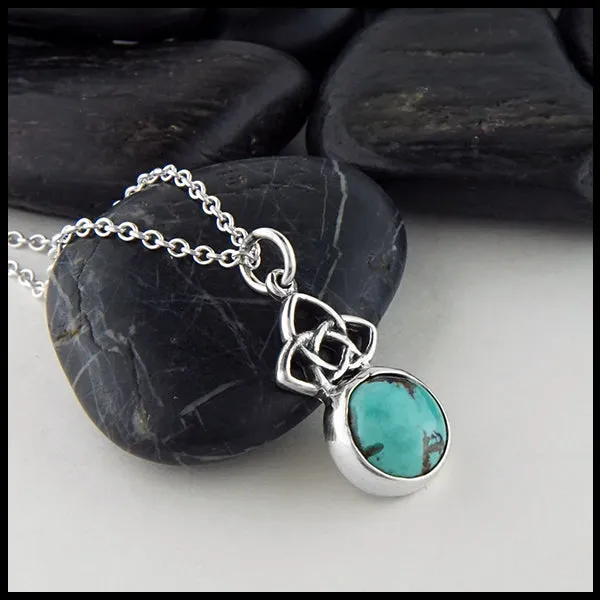 Turquoise Pendant and Drop Earring Set