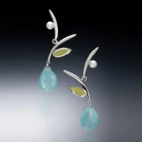 Twig Earrings (blue)