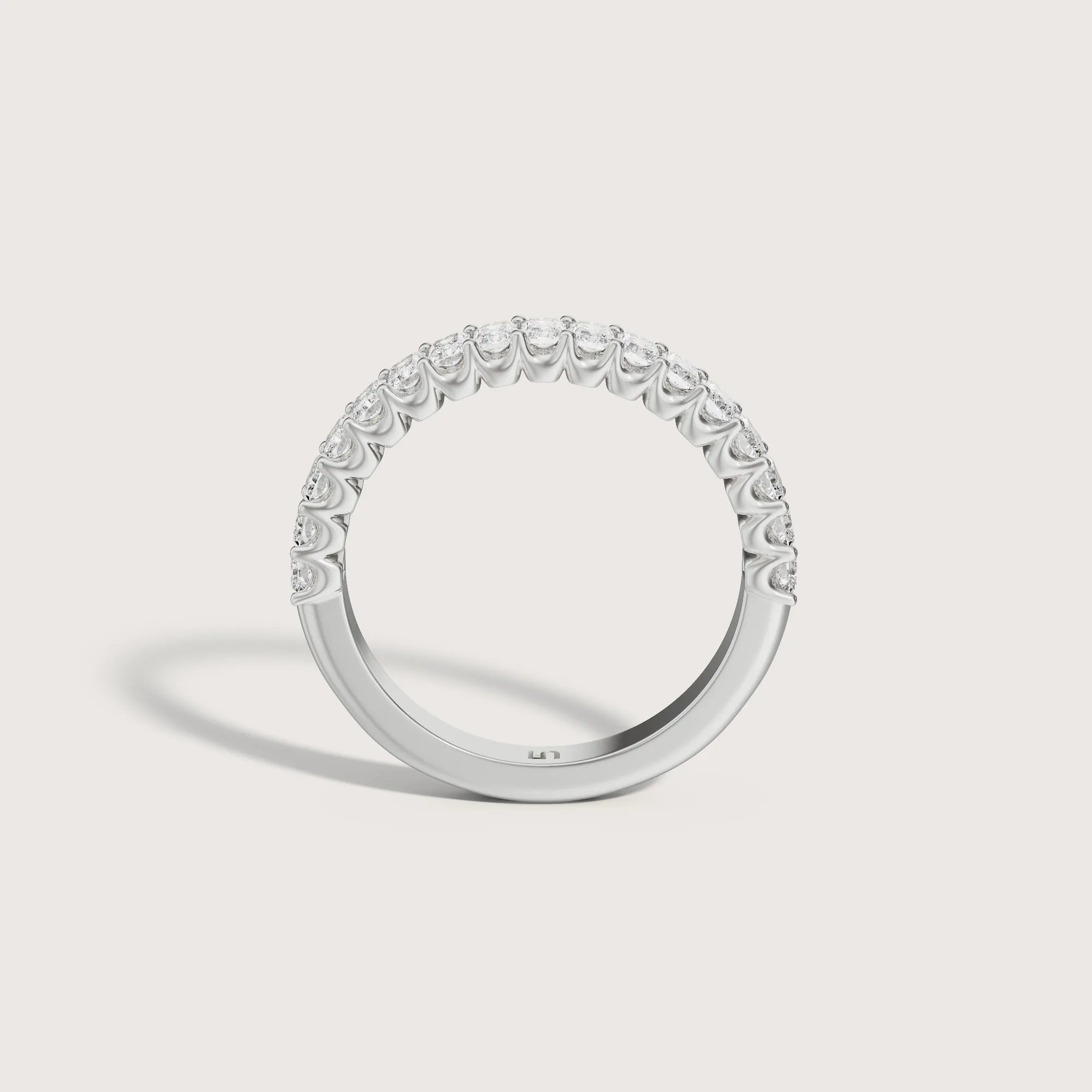 Valley Radiant Diamond Band  | Halfway Diamonds