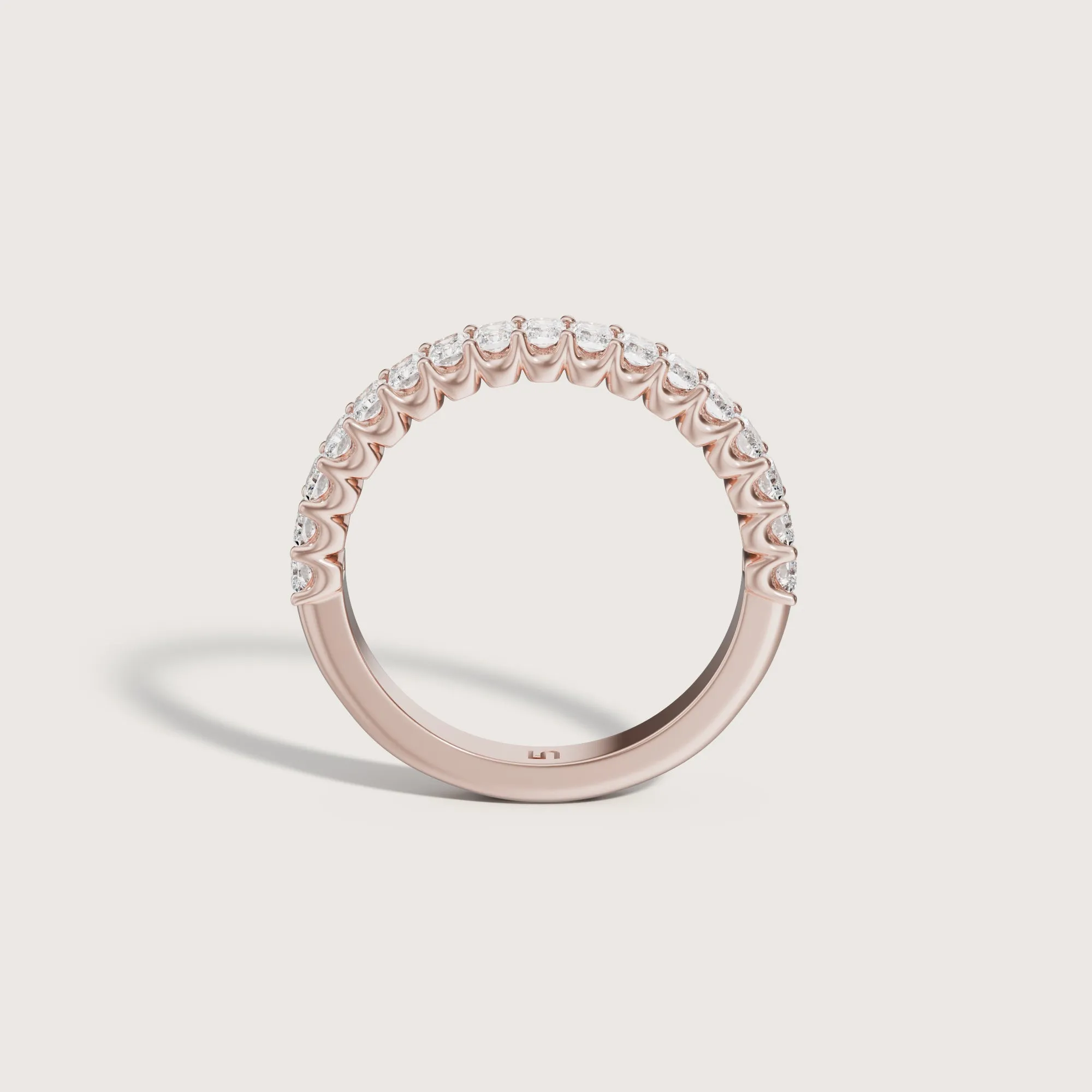 Valley Radiant Diamond Band  | Halfway Diamonds