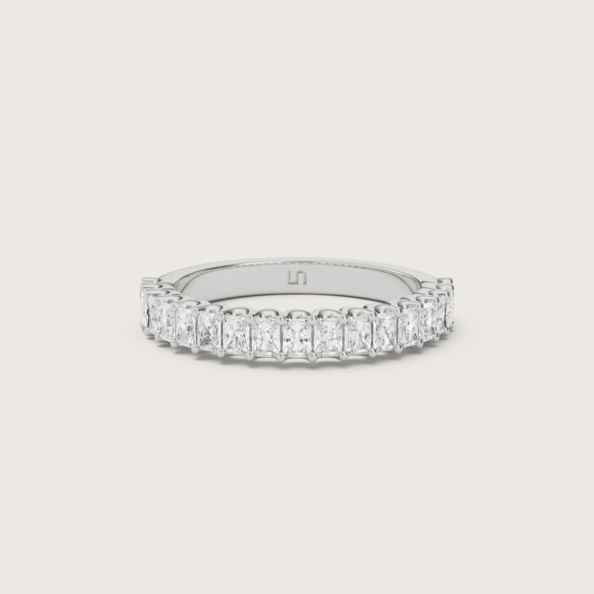 Valley Radiant Diamond Band  | Halfway Diamonds