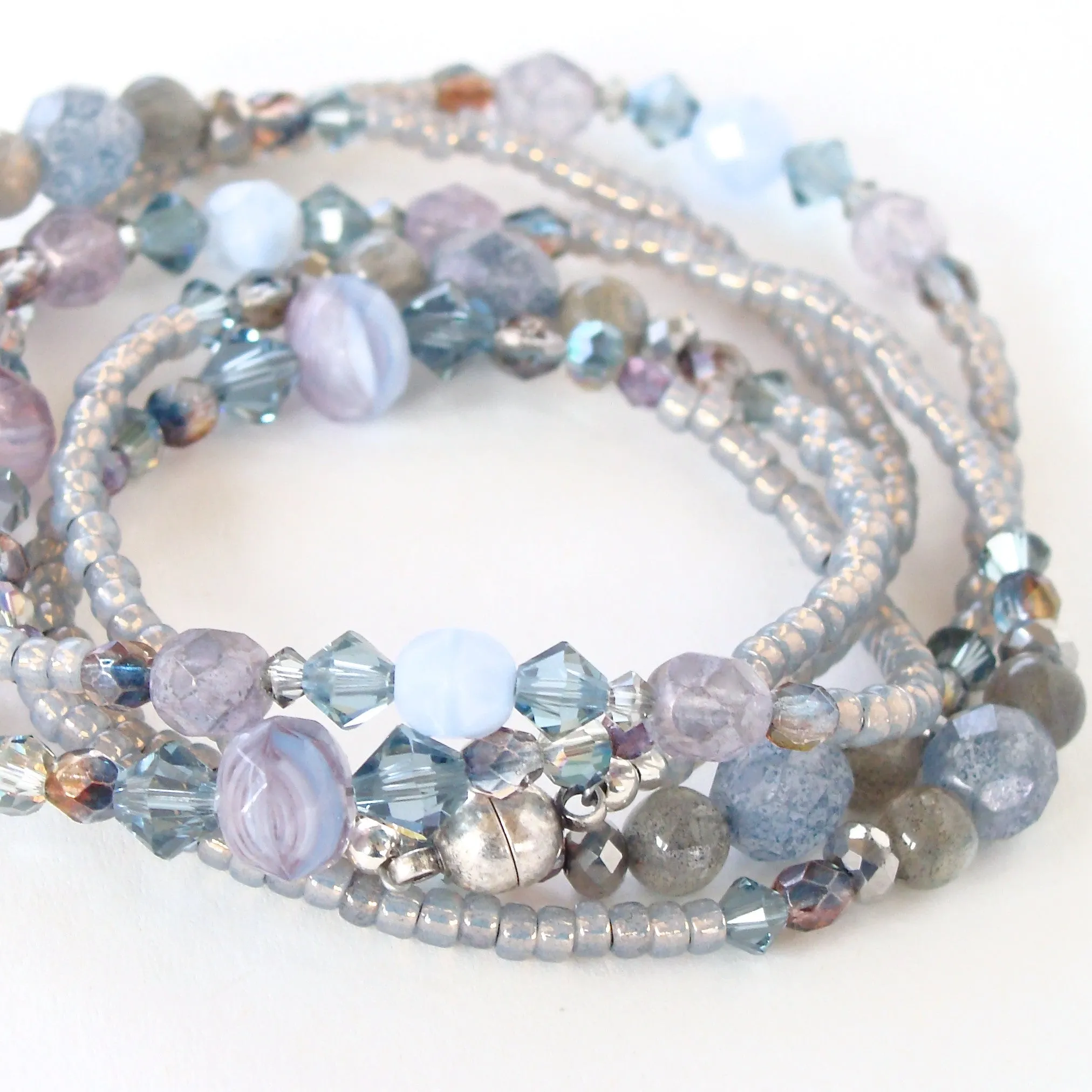 Veronica: Blue and Purple Bracelet