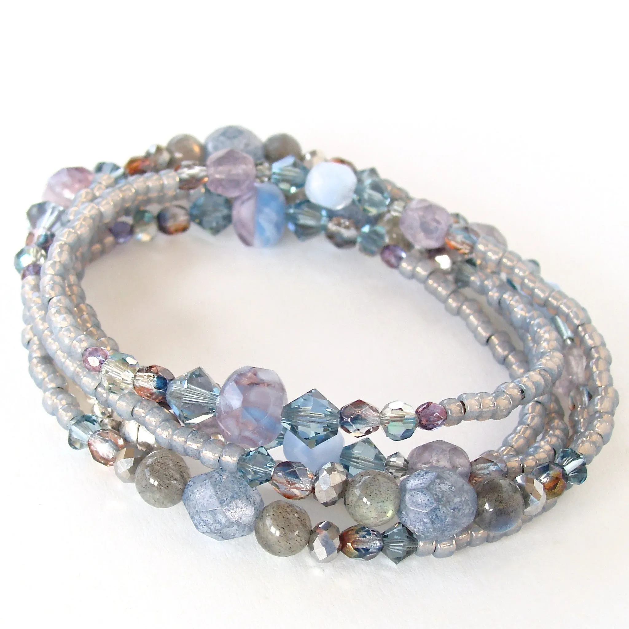 Veronica: Blue and Purple Bracelet