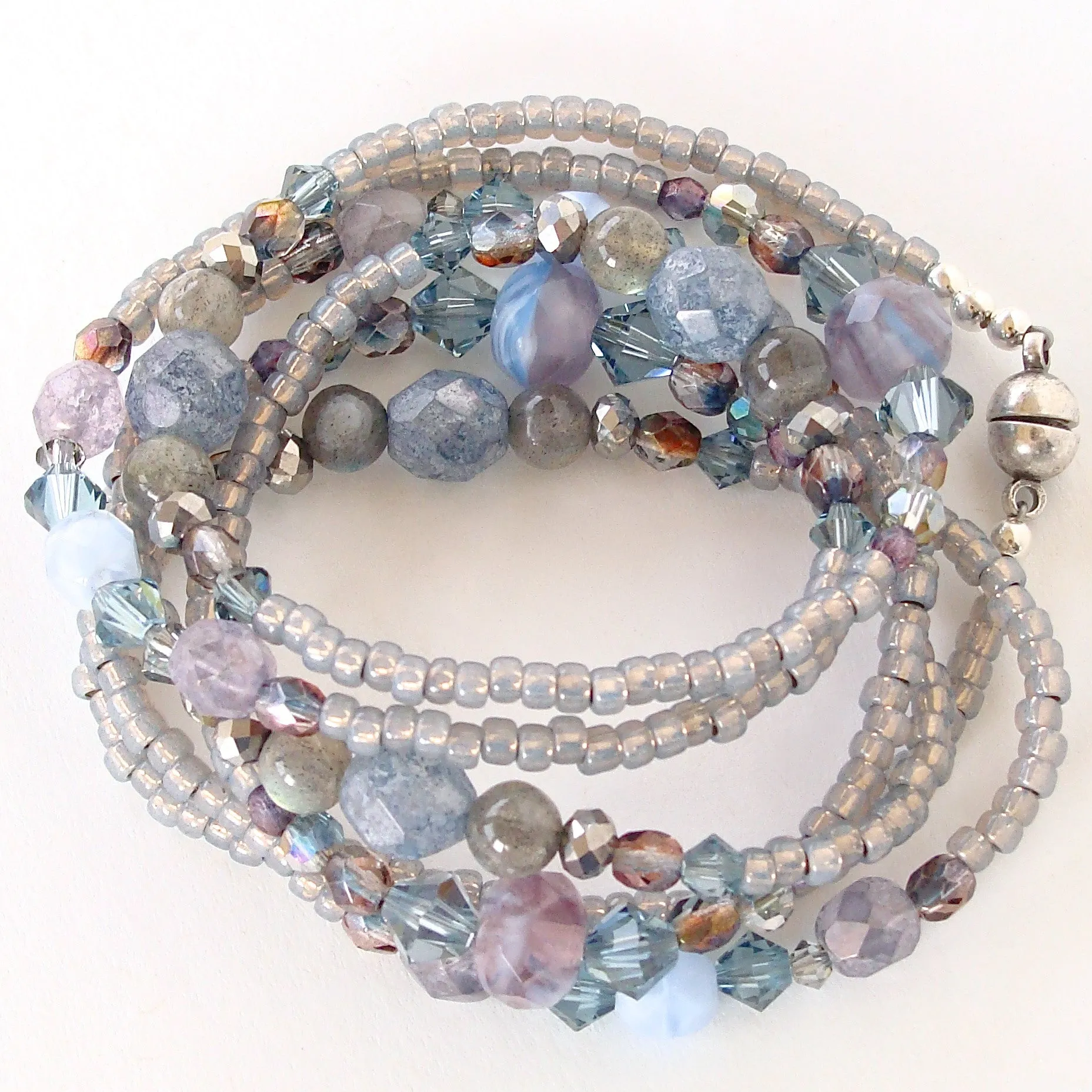 Veronica: Blue and Purple Bracelet