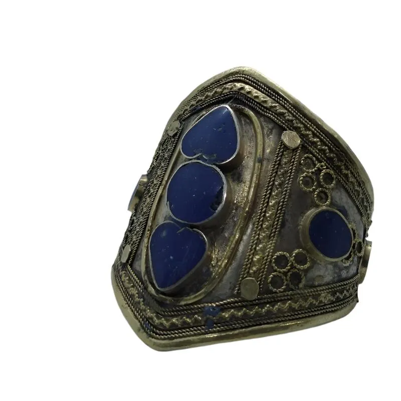 Vintage Kuchi Golden Tone Afghani Cuff