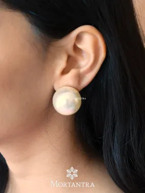 White Color Gold Plated Earrings - CSTEAR227