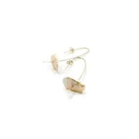 Wire Keshi Pearl Earrings