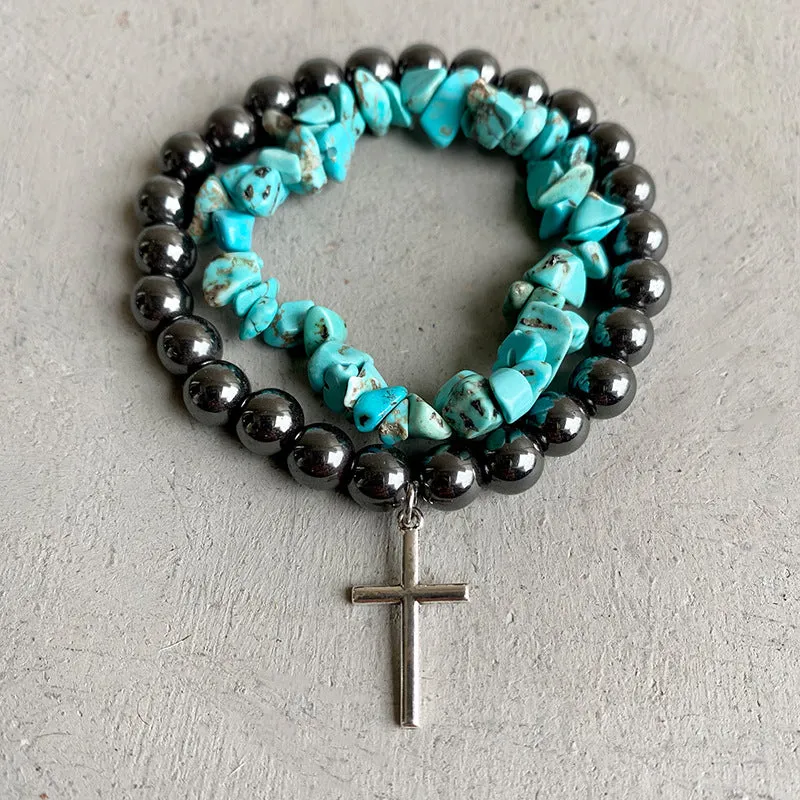 Women's Turquoise Beaded Bracelet