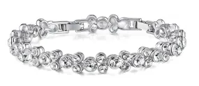 Yellow Chimes Bracelet for Women and Girls A5 High Grade White Crystal Bracelets for women | Silver Toned Crystal Bracelet for Girls | Birthday Gift For Girls & Women