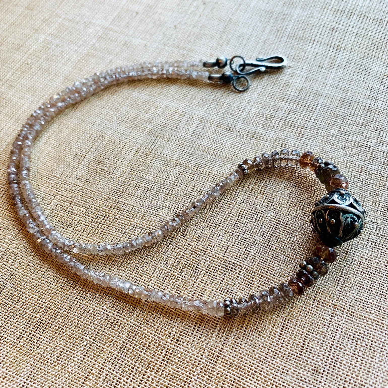 Zircon & Yemeni Silver Necklace by Ruth