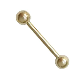 Zircon Gold Straight Barbell