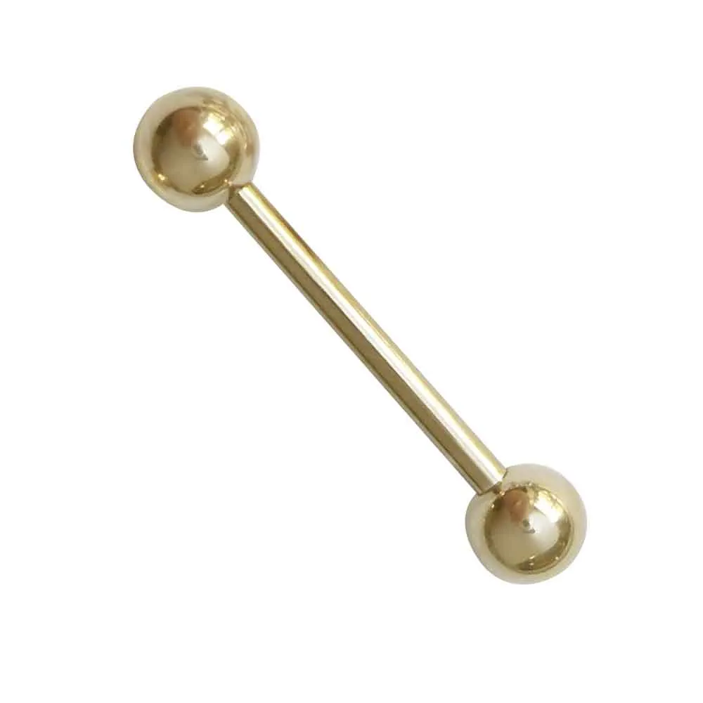 Zircon Gold Straight Barbell